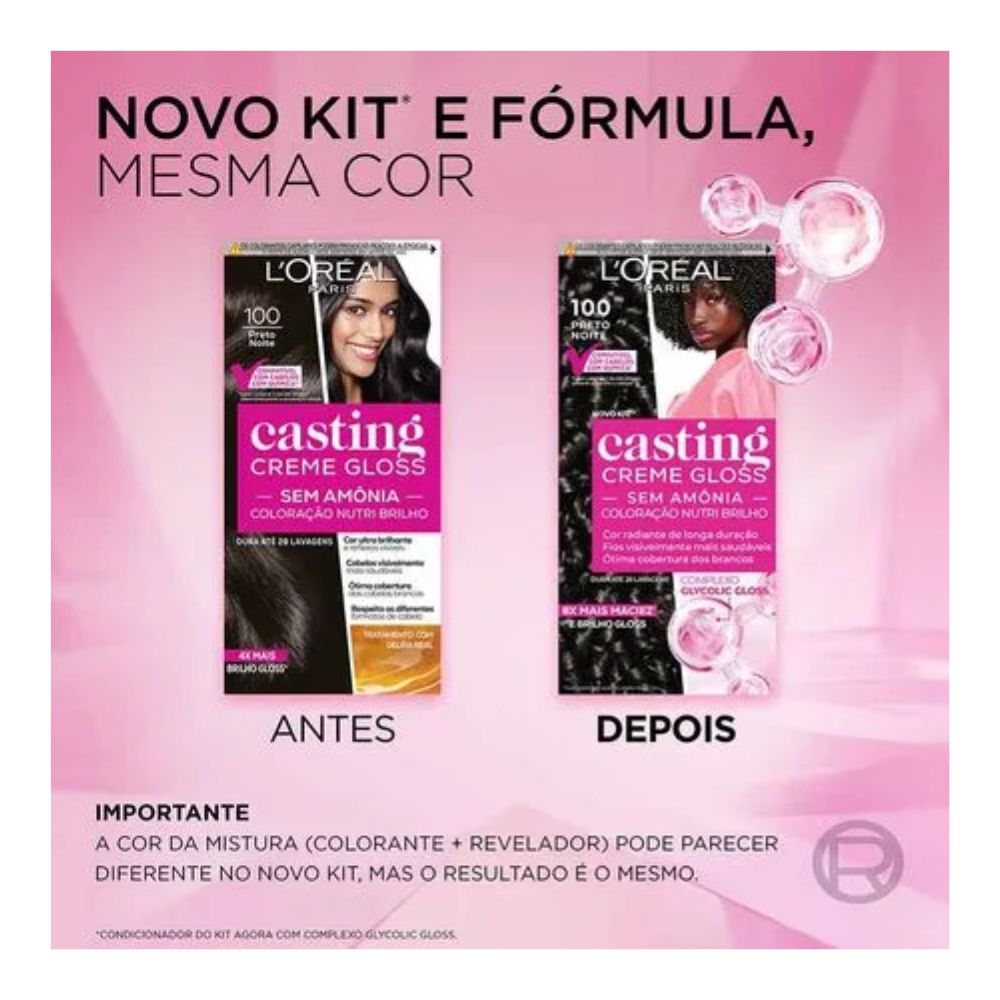 CASTING TINT CREME GLOSS 100 PRETO NOITE
