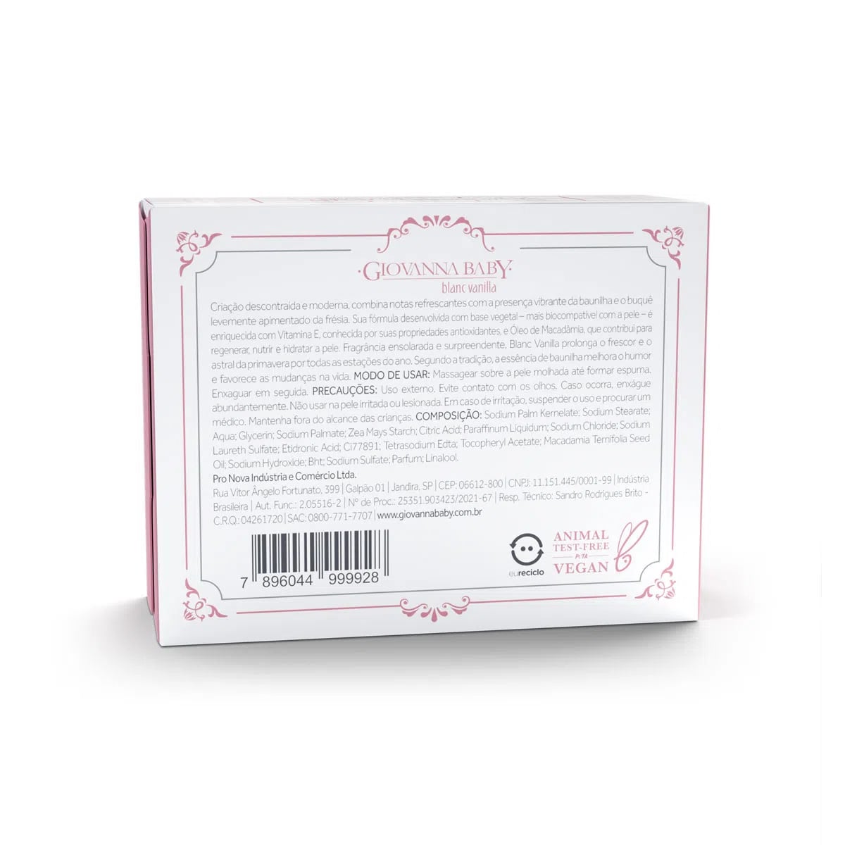 GIOV BABY SAB BARRA BLANC VANILLA 90G