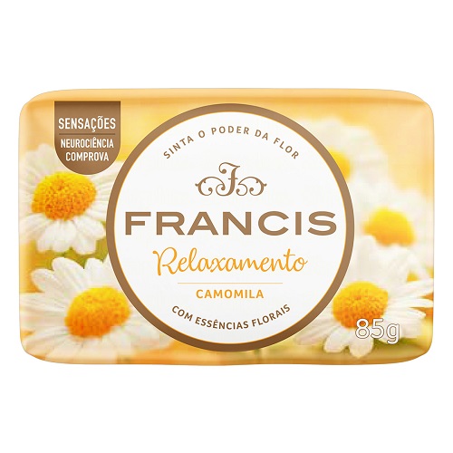 SABONETE BARRA CAMOMILA FRANCIS RELAXAMENTO ENVOLTÓRIO 85G