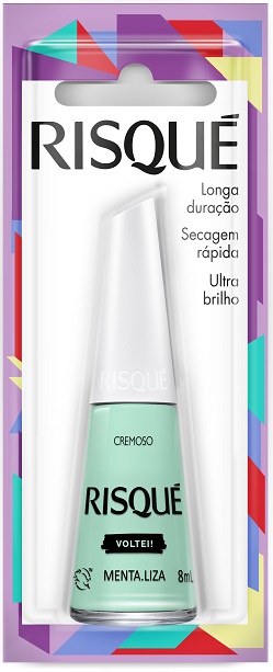 ESMALTE RISQUE CREM MENTA.LIZA 8ML CL NV