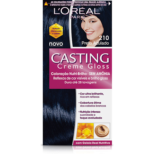CASTING TINT CREME GLOSS 210 PRETO AZUL