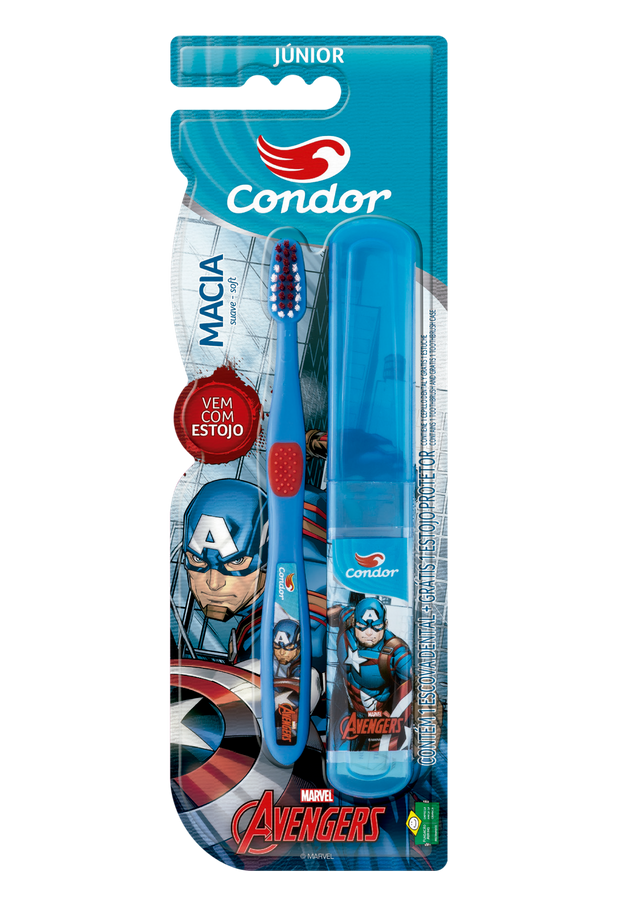 ESC DENT INF + ESTOJO VINGADORES HULK MACIA 3160-0 CONDOR