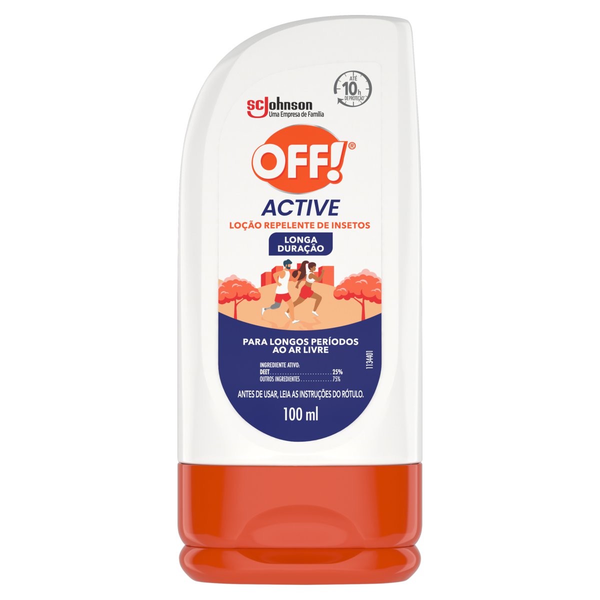 REPELENTE LOÇÃO OFF! ACTIVE LONGA DURAÇÃO SQUEEZE 100ML