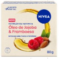 SABONETE BARRA VEGETAL ÓLEO DE JOJOBA & FRAMBOESA NIVEA NUTRIÇÃO DA NATUREZA CAIXA 80G