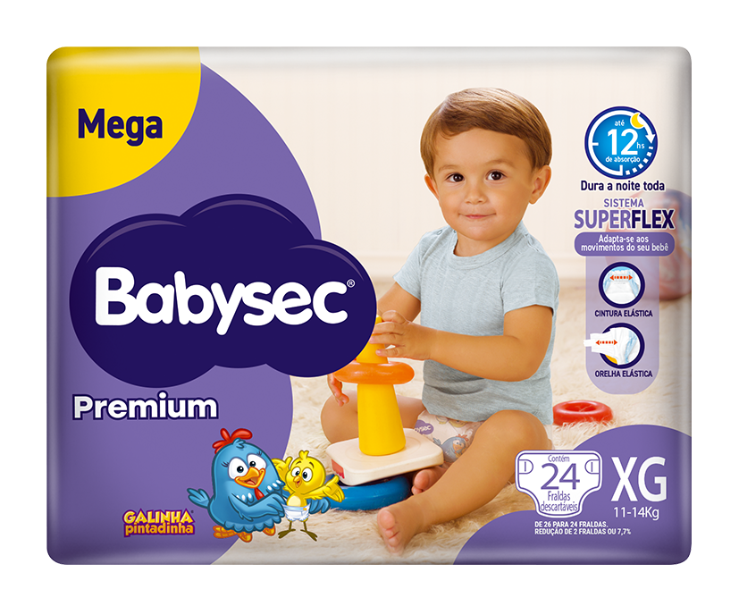 FD BABYSEC SHORTINHO PREMIUM MEGA XG 22UN