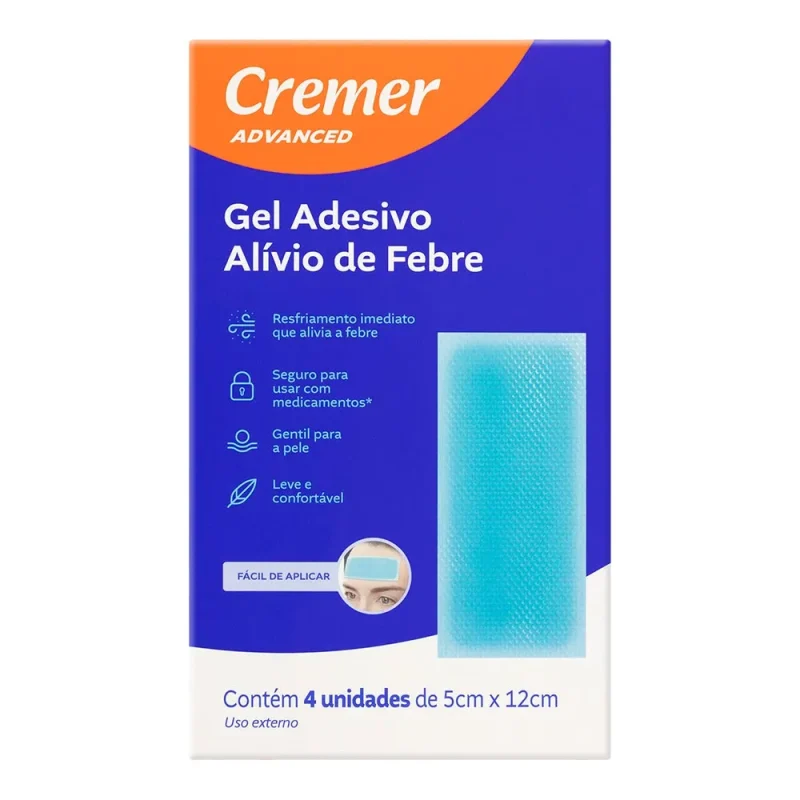 GEL ADESIVO CREMER ALIVIO DE FEBRE C/4 UN