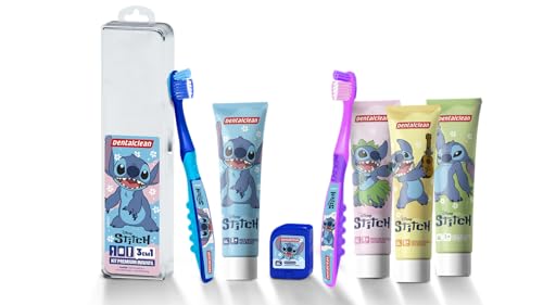 KIT DENTALCLEAN ESC+FIO+GEL D STITCH INF - DENTALC