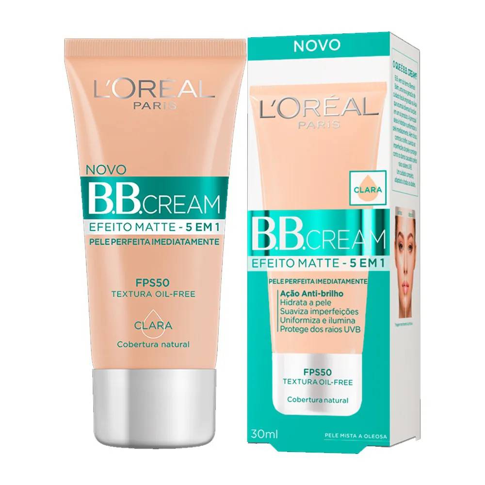BB CREAM EFEITO MATTE FPS 50 CLARA