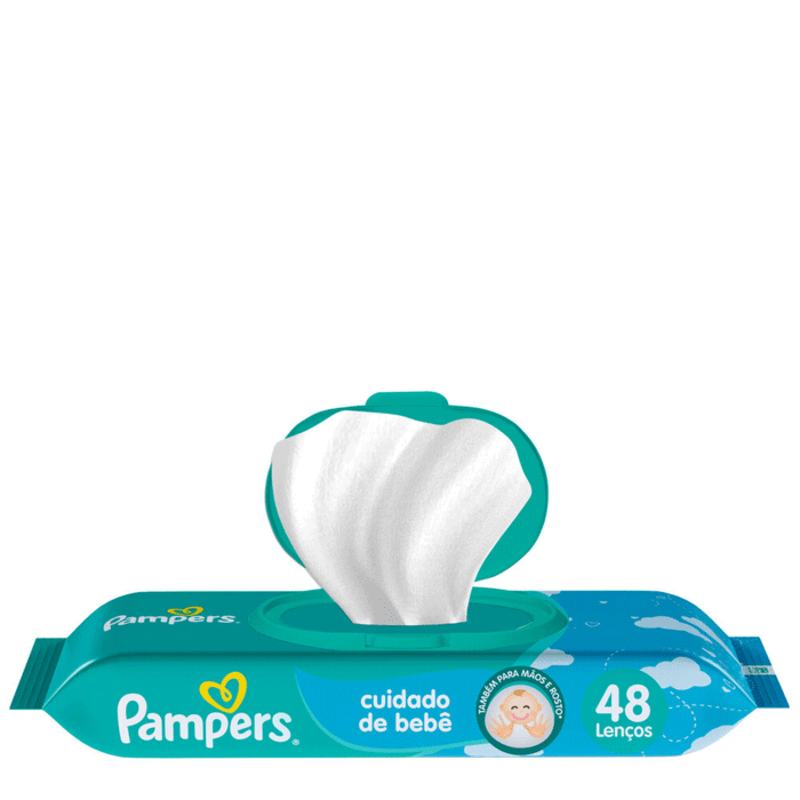 LENCO UMED PAMPERS CHEIRINHO DE BEBE C/48