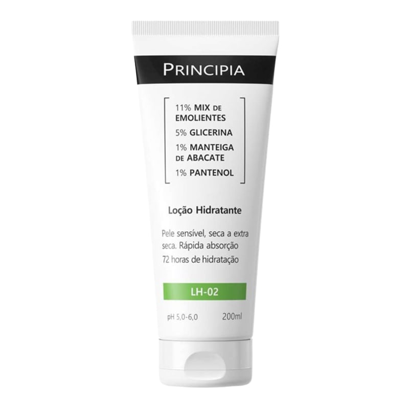 Loção Hidratante 11% Mix de Emolientes + 5% Glicerina + 1% Manteiga de Abacate + 1% Pantenol Skincare LH-02 com 200ml