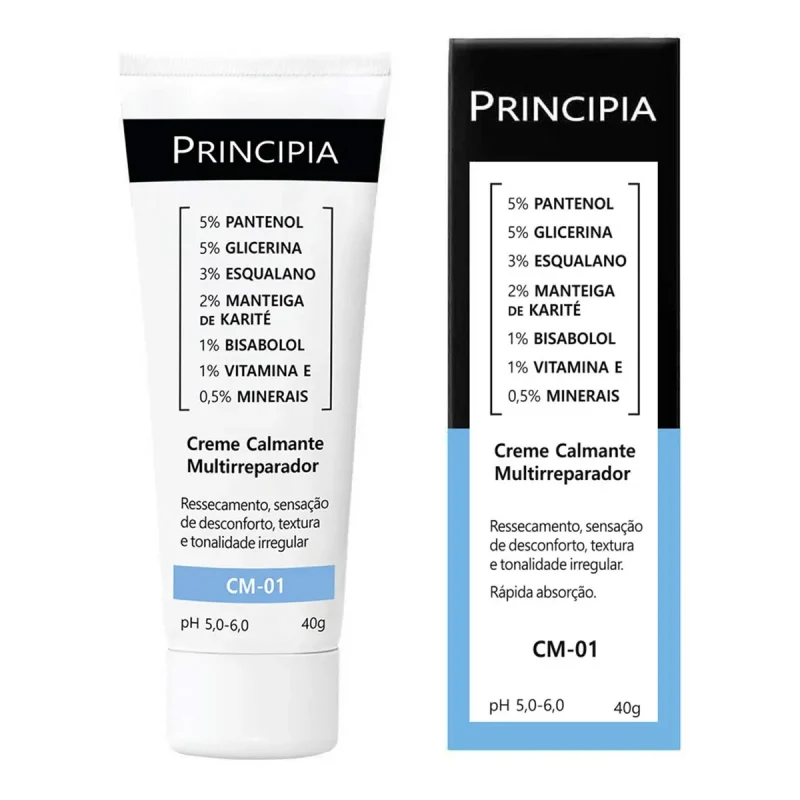 Creme Calmante Multirreparador 17,5% Mix de Ativos Principia Skincare CM-01 40g