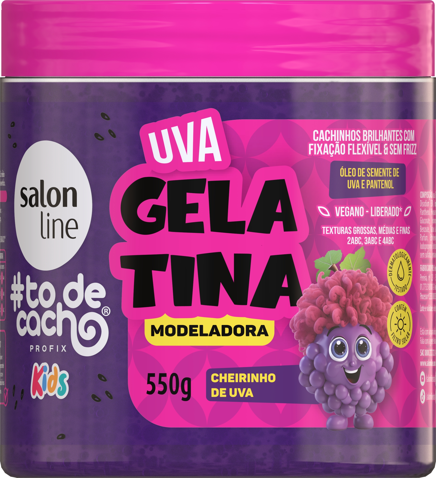 GELATINA TODECACHOS KIDS UVA 550G SALON LINE