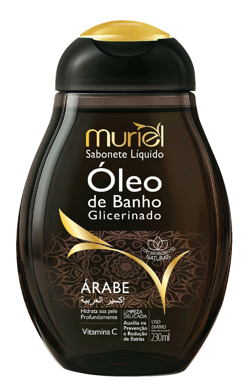 SABONETE LIQ OLEO DE BANHO MURIEL ARABE 230ML