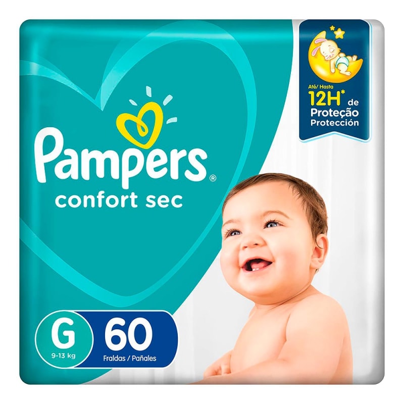 PAMPERS CONFORT SEC G C/60
