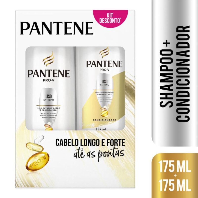KIT SH+COND PANTENE LISO EXTREMO 175ML