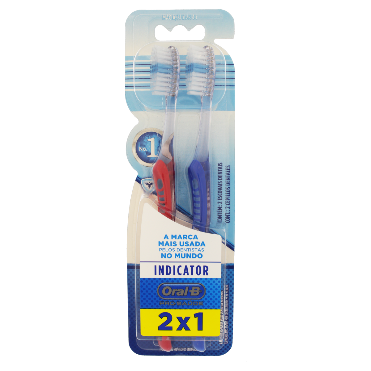 ESCOVA DENTAL INDICATOR PLUS C/2 40 MC