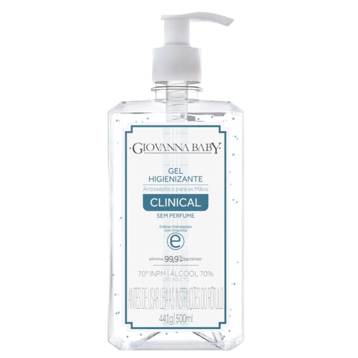 GEL HIG GIOVANNA BABY 500ML CLIN SEM PERFUME