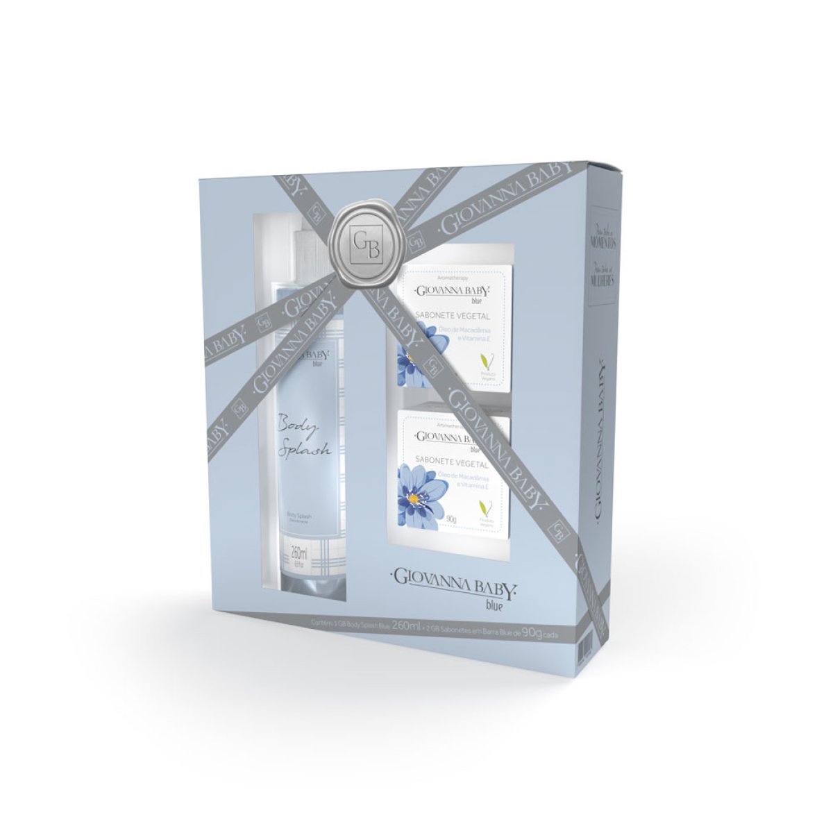 GIOV BABY KIT BODY SPLASH 260ML+2 SAB 90G BLUE