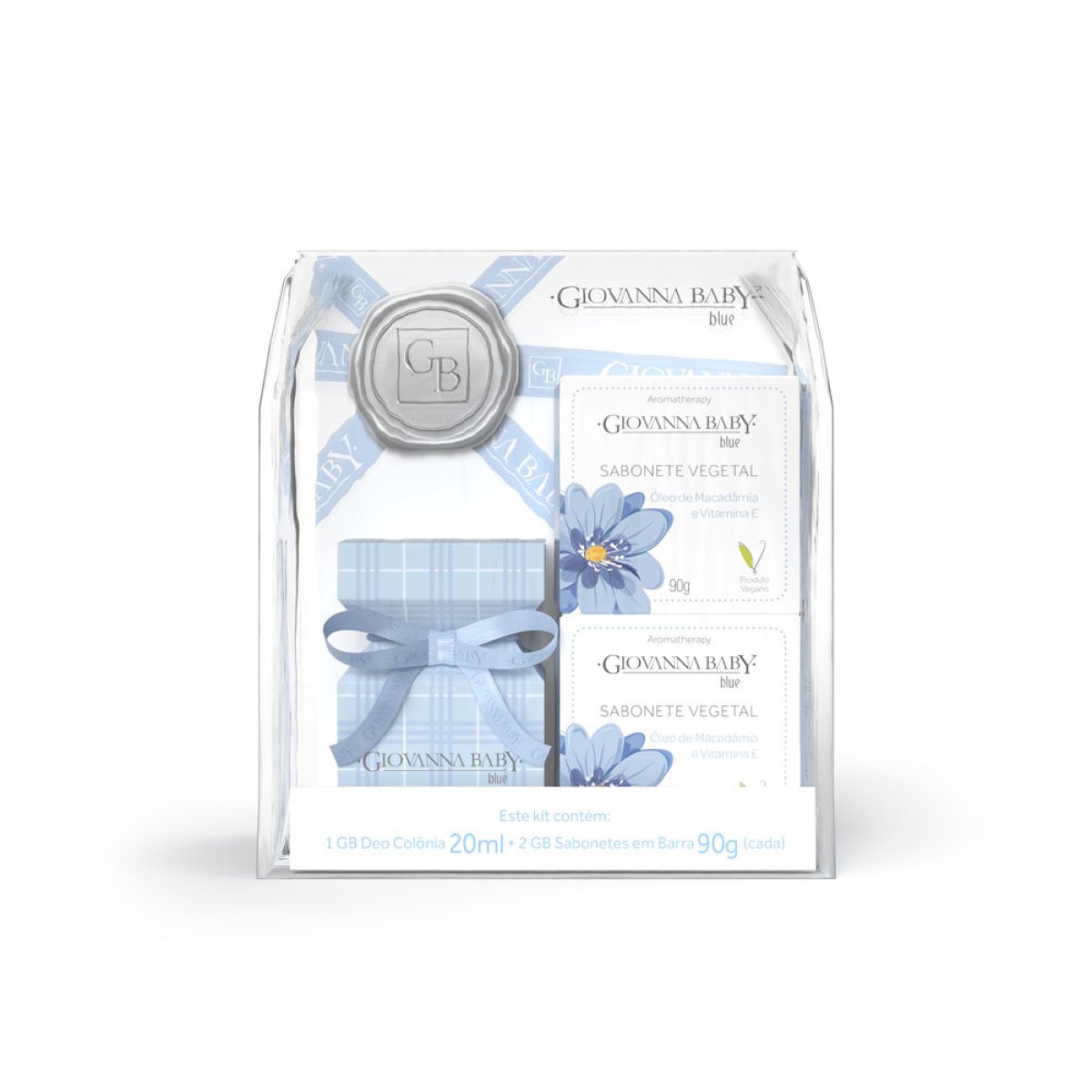GIOV BABY KIT MINI COLONIA 20ML+2 SAB 90G BLUE