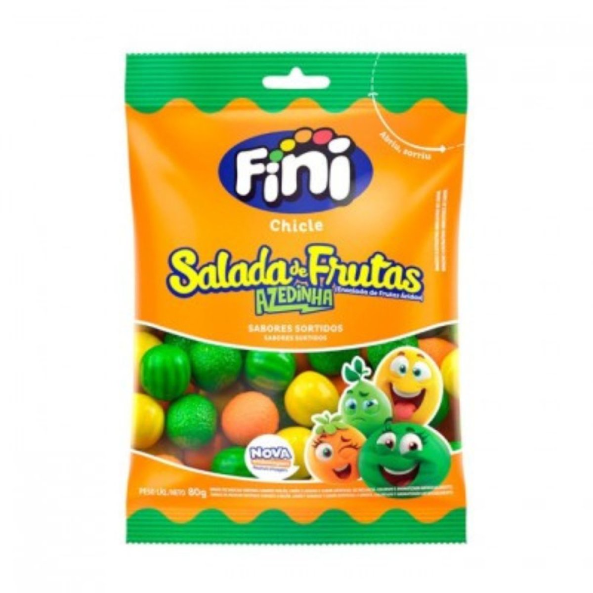 FINI GOMA MASCAR SALADA DE FRUTAS 80G - FINI