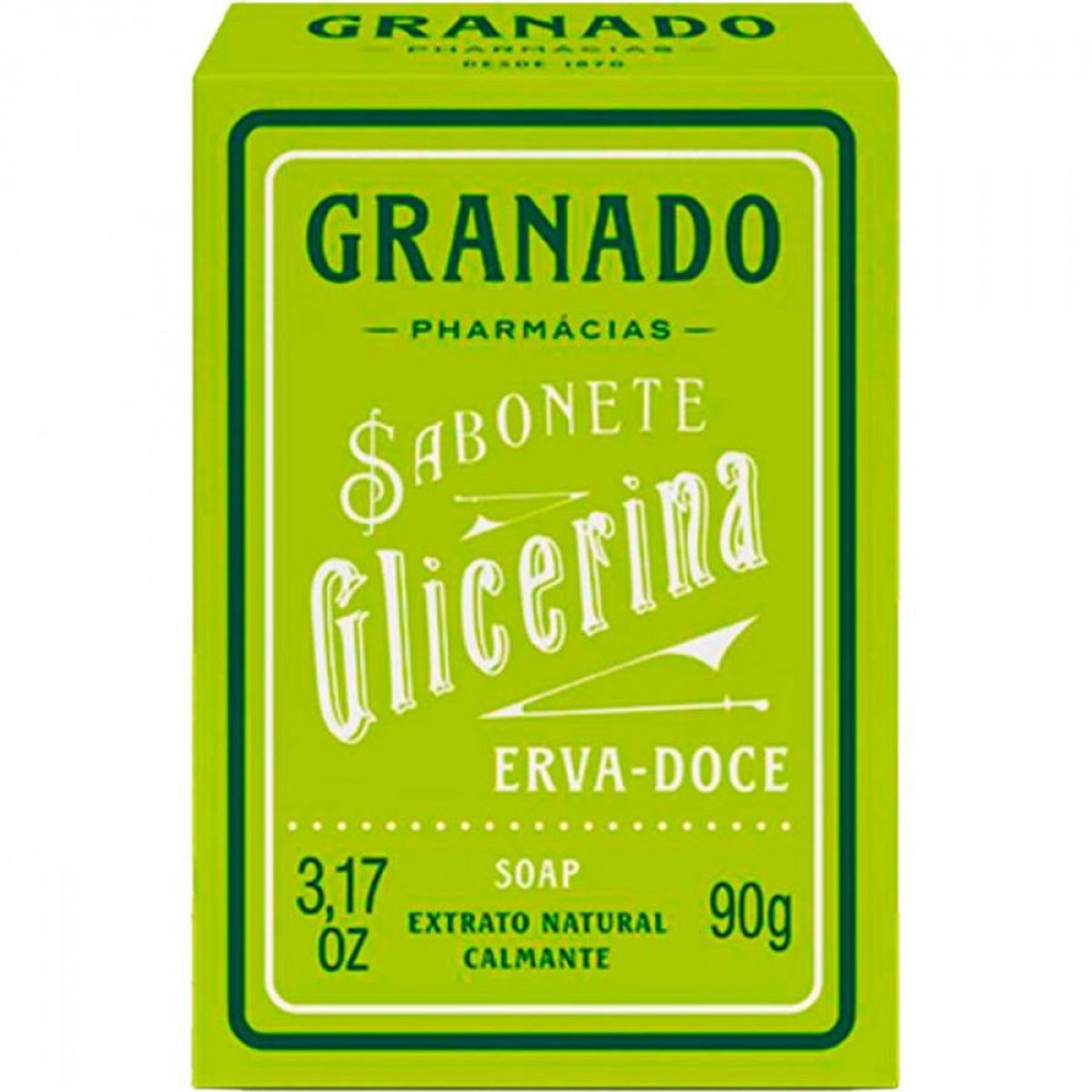 SABONETE GLICERINA ERVA DOCE GRANADO 90G