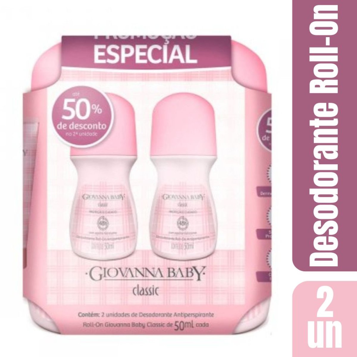 GIOV BABY PROMOPACK 2 ROLL-ONS 50ML CLASSIC