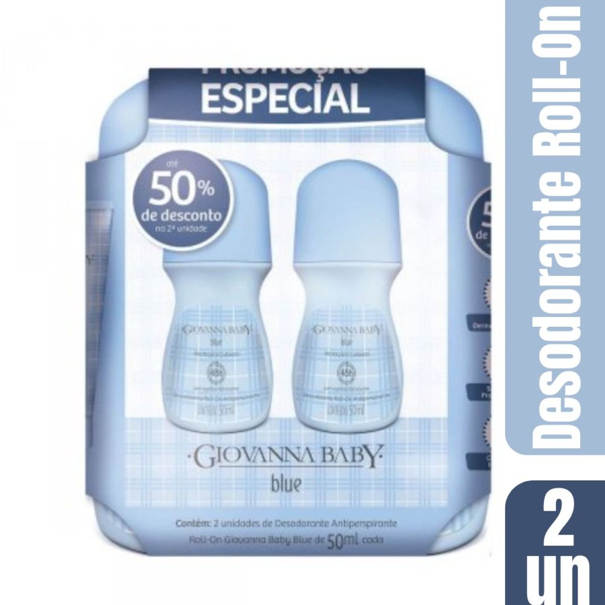 GIOV BABY PROMOPACK 2 ROLL-ONS 50ML BLUE