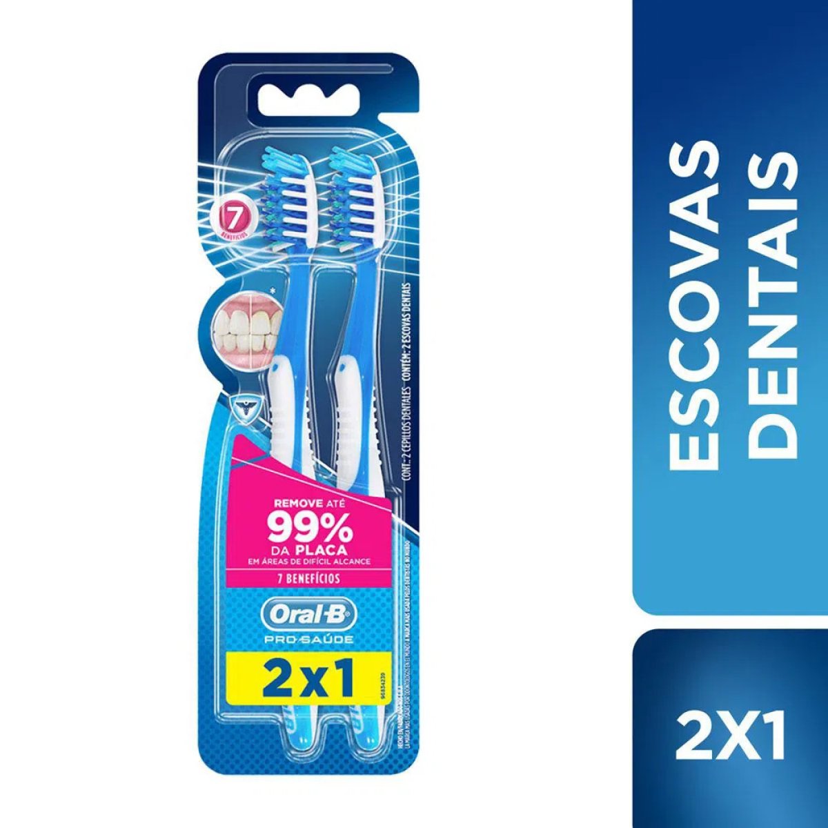ESCOVA DENTAL ORAL B 7 BENEFICIOS C/2 36