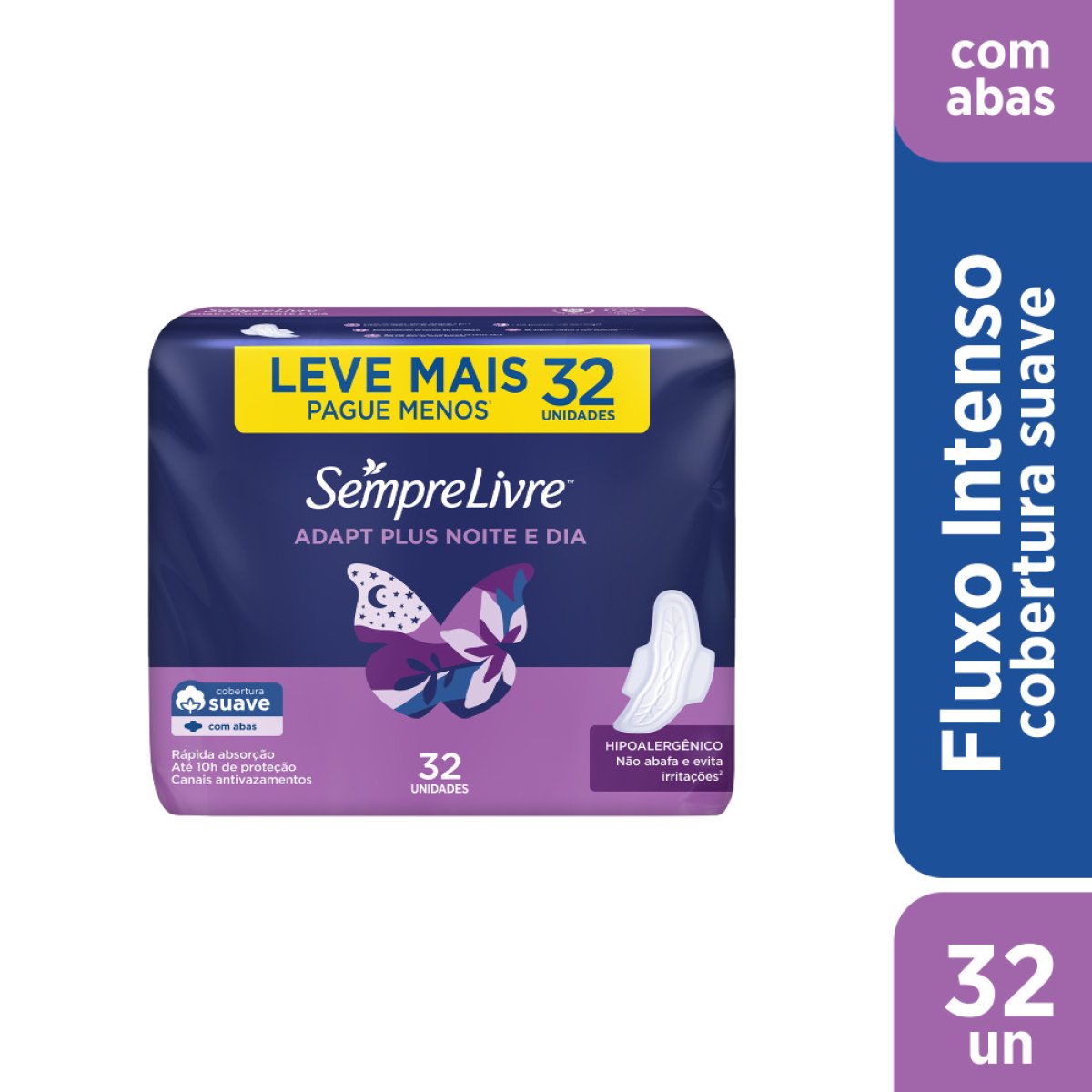 ABS SEMPRE LIVRE ADAPT NOITE/DIA SUAVE ABAS L32P24