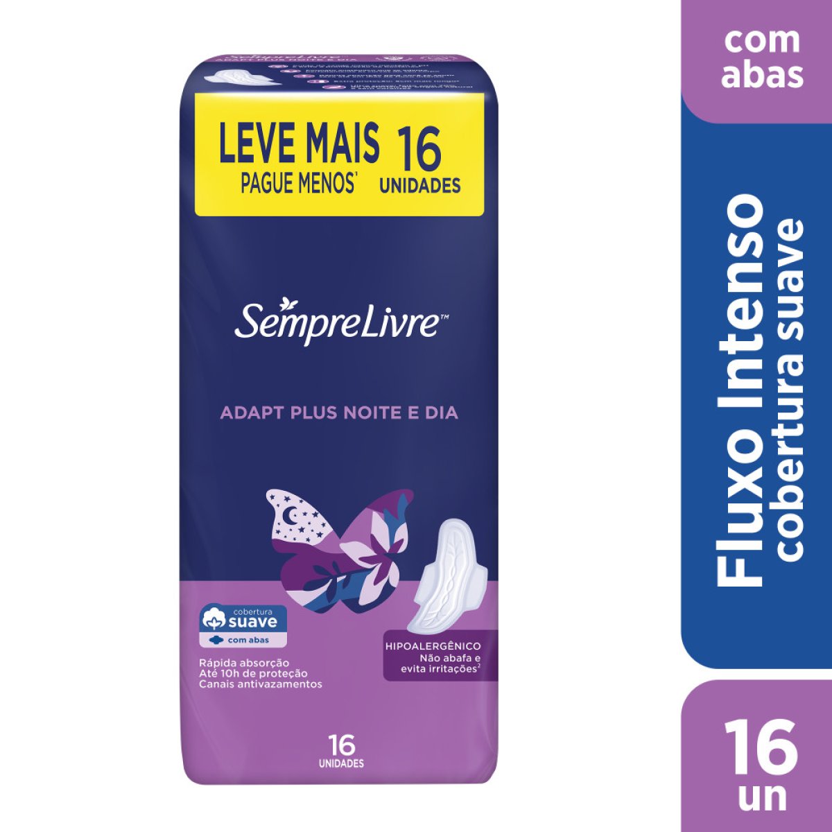 ABS SEMPRE LIVRE ADAPT NOITE/DIA SUAVE ABAS L16P14
