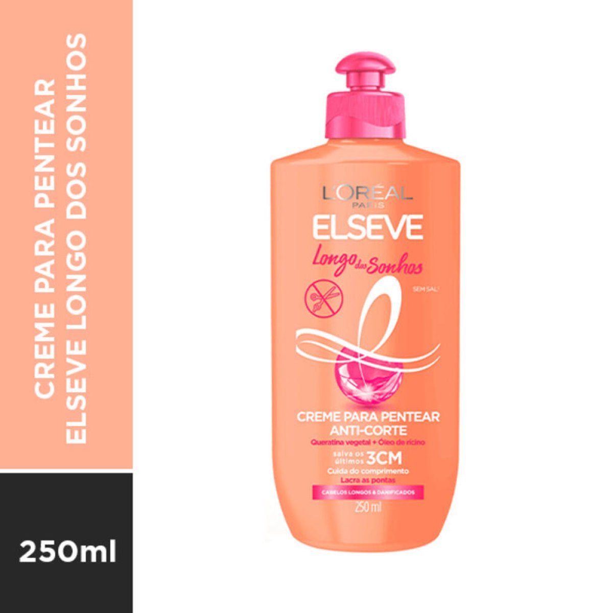 Creme Pentear Elseve 250ml Longo dos Sonhos