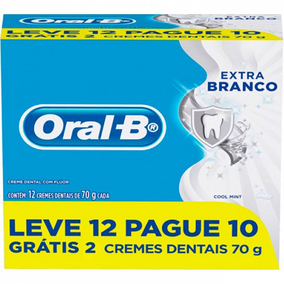 CR DENTAL ORAL B EXTRA BRANCO 70G L12P10