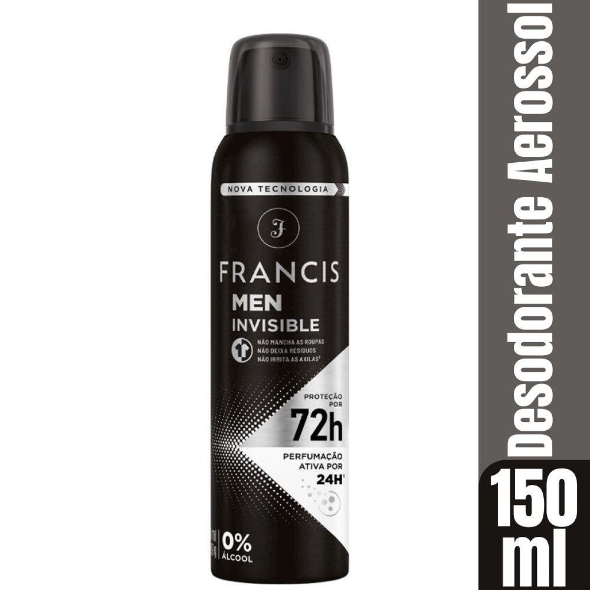 DESODORANTE AEROSOL FRANCIS MEN BRANCO 150ML