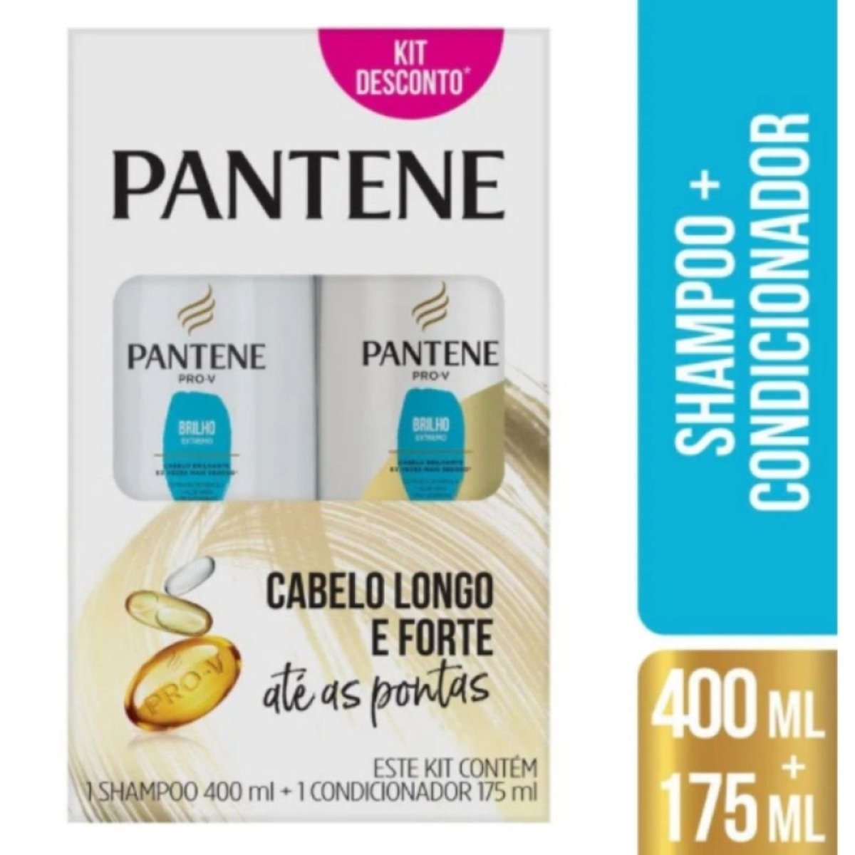 KIT PANTENE BRILHO EXTREMO SH 400ML + COND 175ML