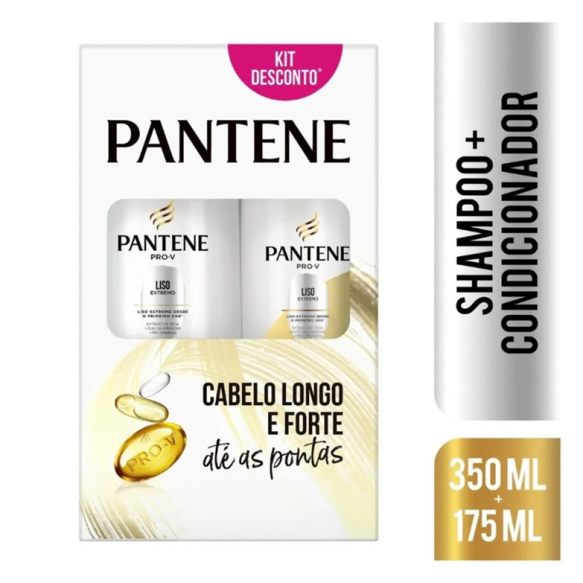 KIT PANTENE SH LISO 350ML+COND 175ML