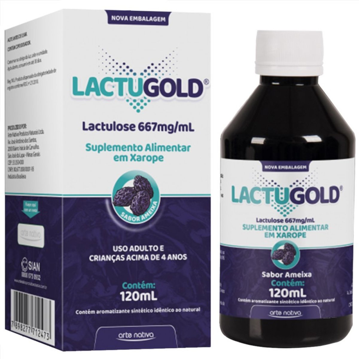 LACTUGOLD ARTE NATIVA AMEIXA 120ML - ARTE NATIVA (