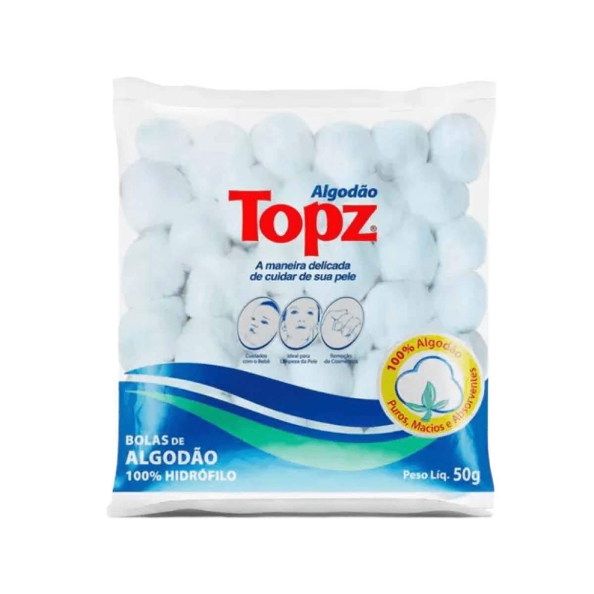ALGODAO TOPZ BOLA CREMER 50G