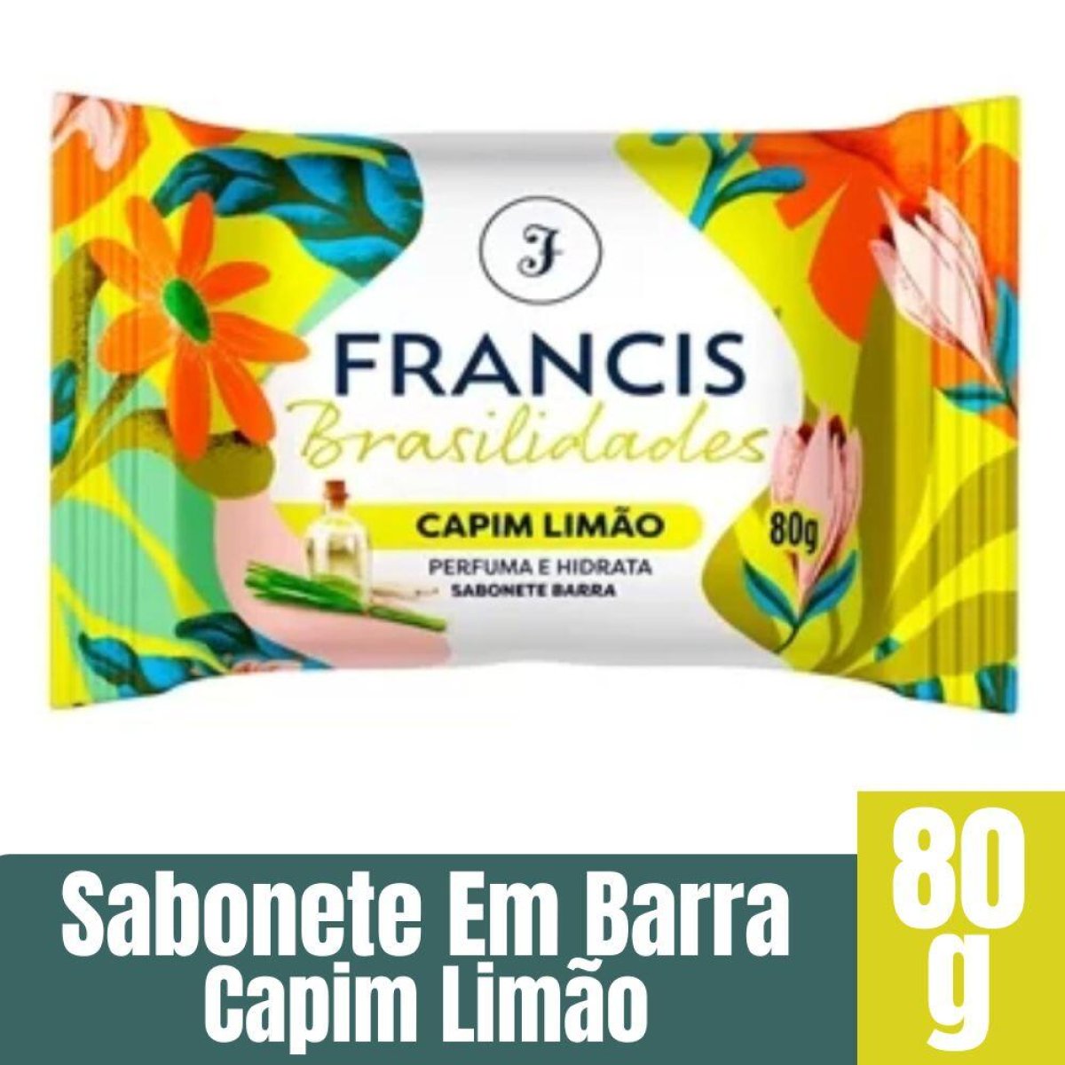 SABONETE BARRA FRANCIS BRASILIDADES LIMÃO 80G