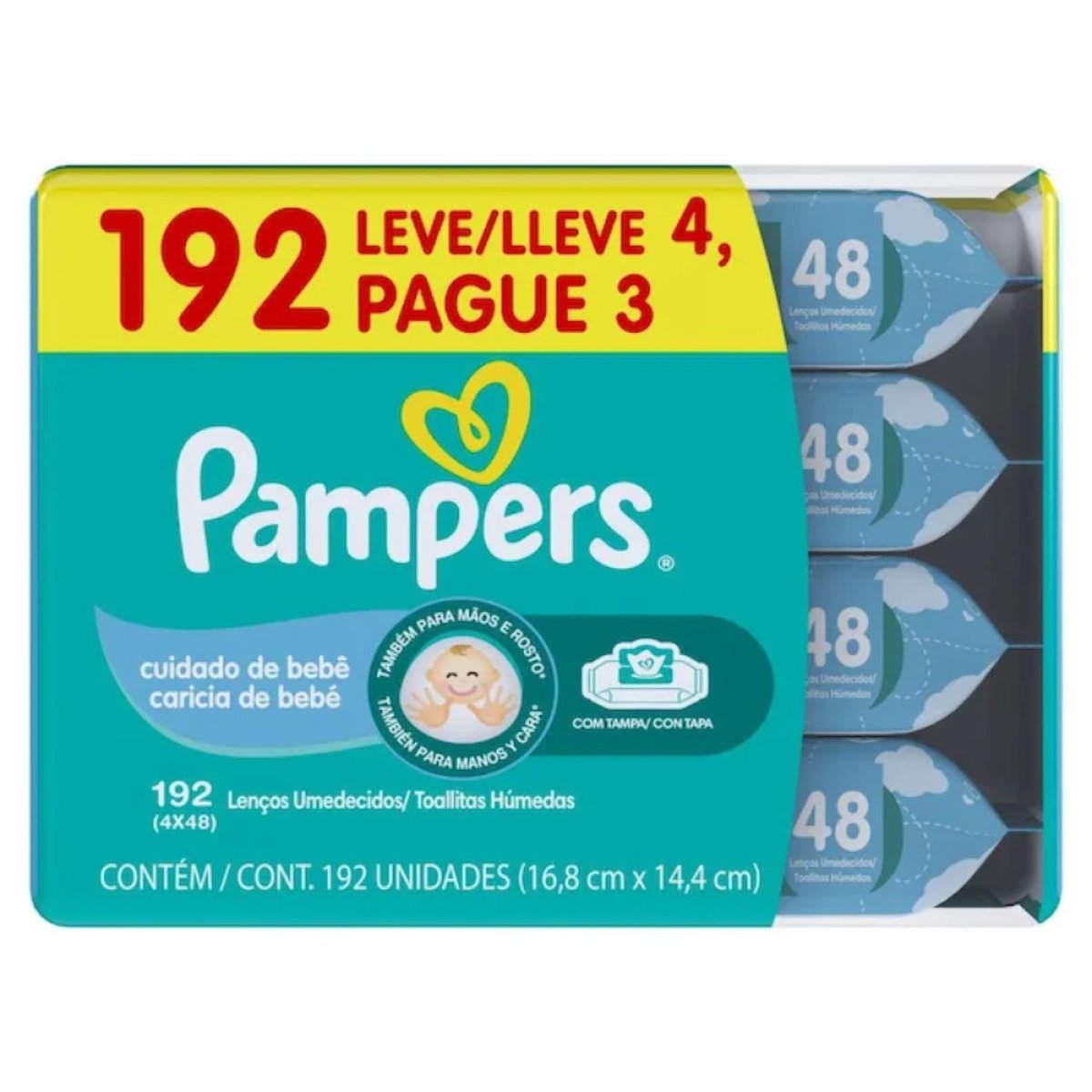 LENÇO UMED PAMPERS CHEIRINHO L4P3 3IT