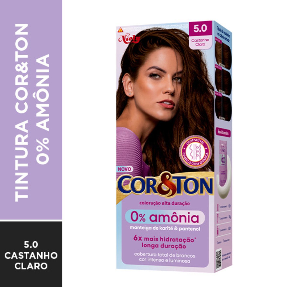 COR&TON TINT NIELY KIT 5.0 SEM AMONIA