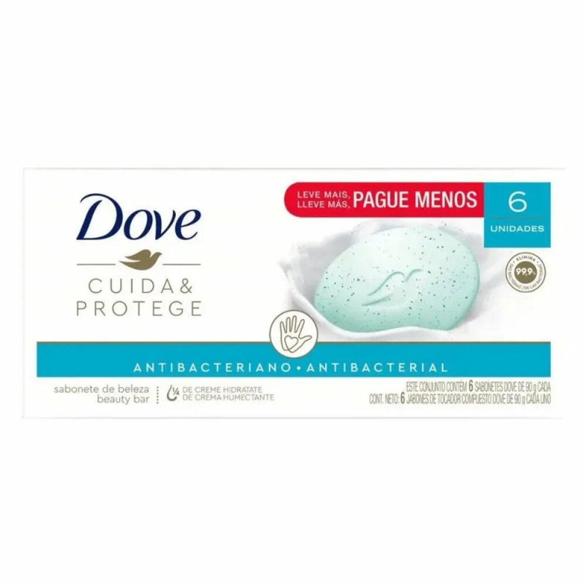 PACK DOVE SAB CUID PROTEGE 6X90G
