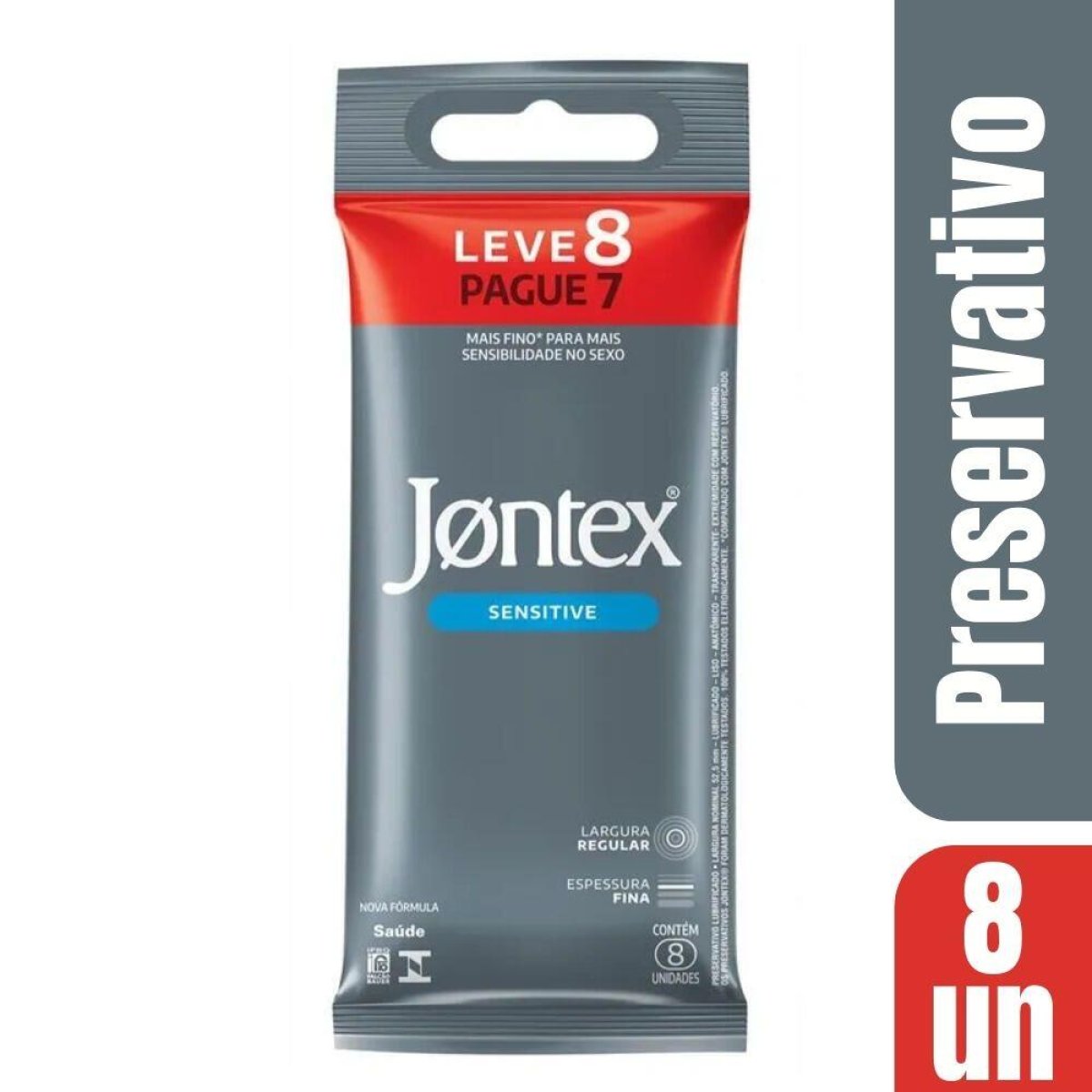 PRES LUB. SENSITIVE JONTEX LEVE 8 PAGUE 7