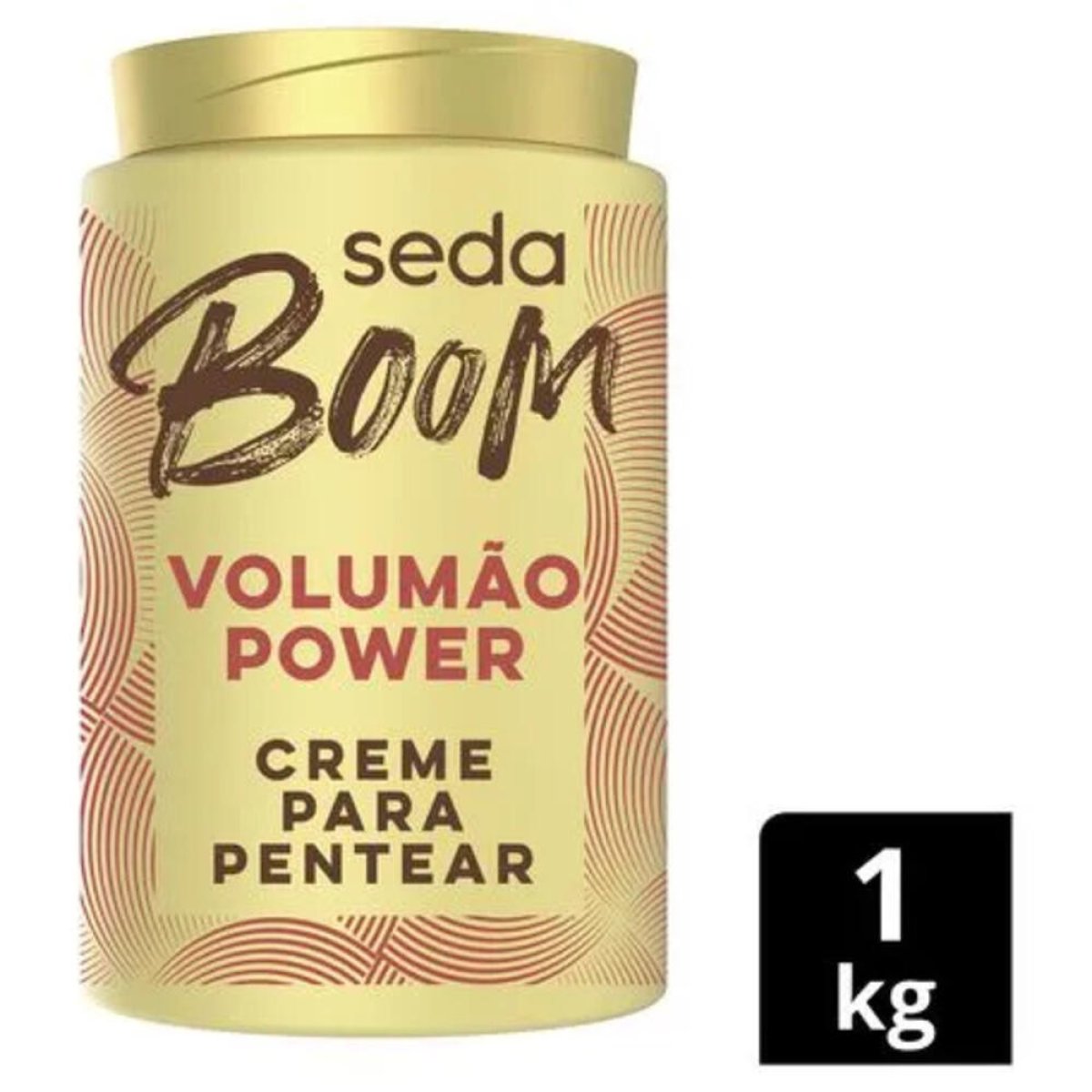 CREME PENT SEDA BOOM VOLUMÃO BLACK 1KG