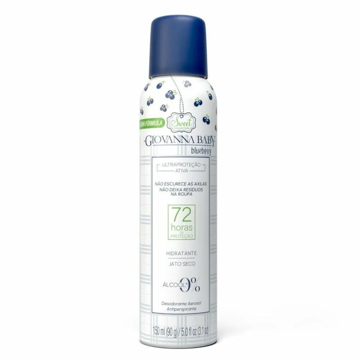 GIOV BABY DESOD AEROSOL 72HRS BLUEBERRY 150ML