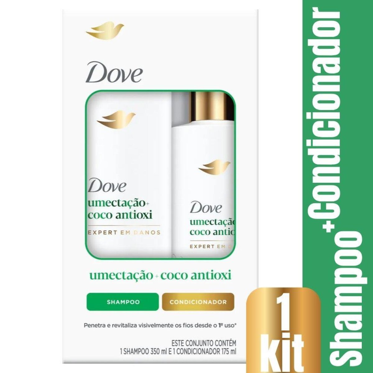 KIT DOVE SH UMECTAÇÃO 350ML+COND 175ML