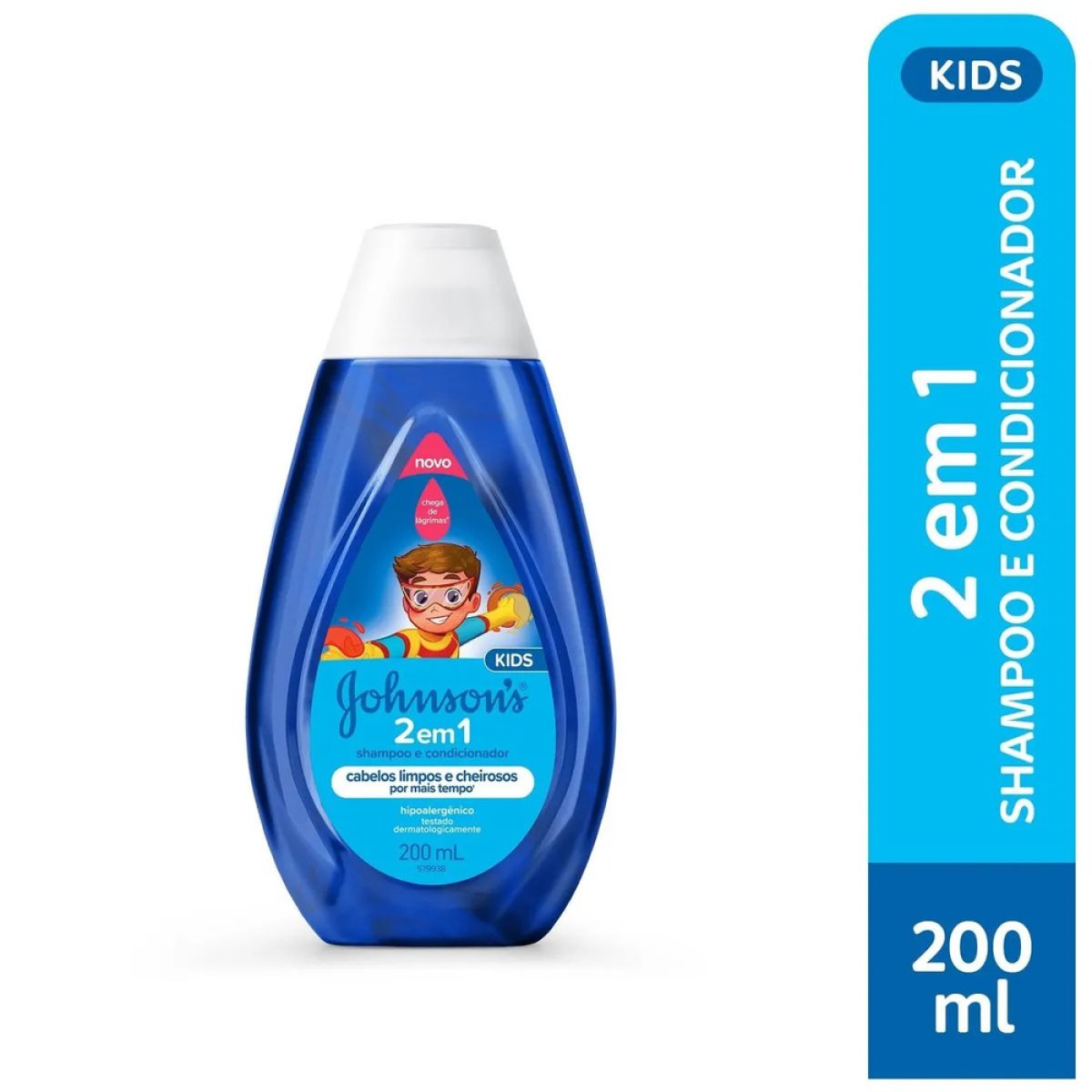 JOHNSON'S 2 EM 1 SHAMPOO E CONDICIONADOR 200ML