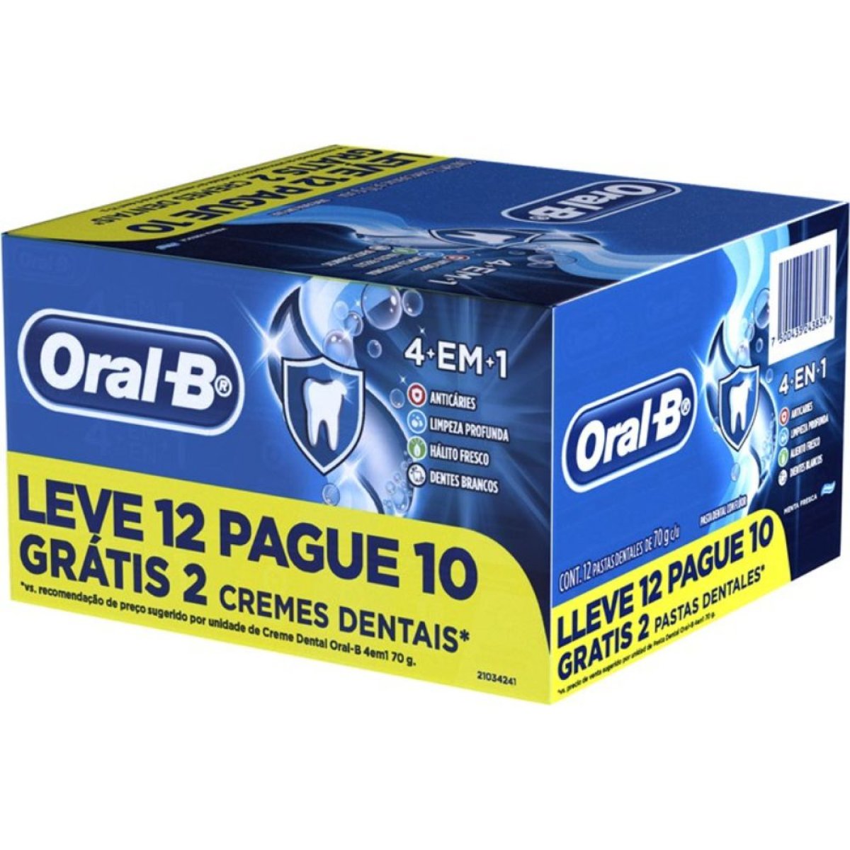 KIT CREME DENTAL ORAL B 4EM1 70G L12P10