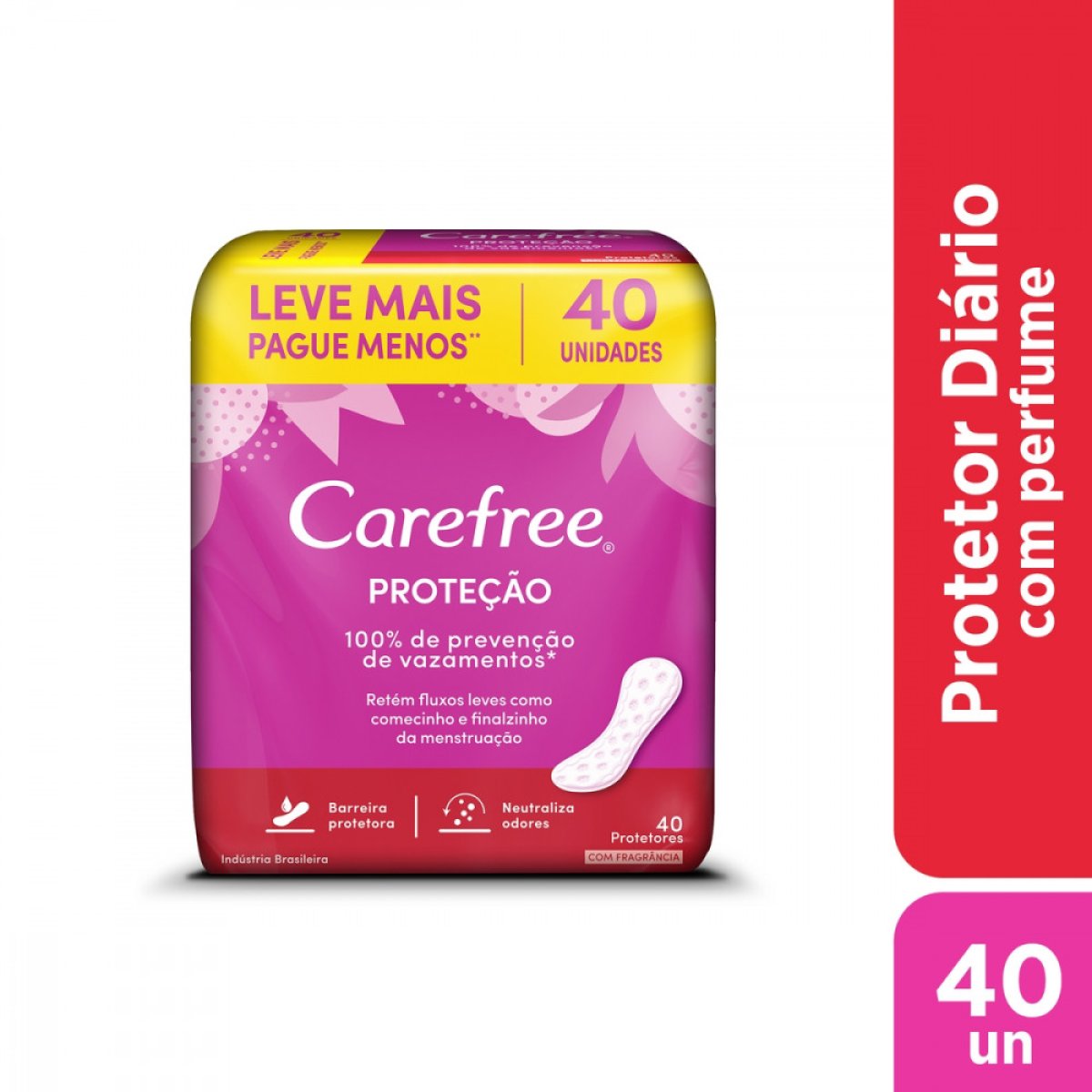 CAREFREE PROT DIÁRIO ORIGINAL C/PERF C/40