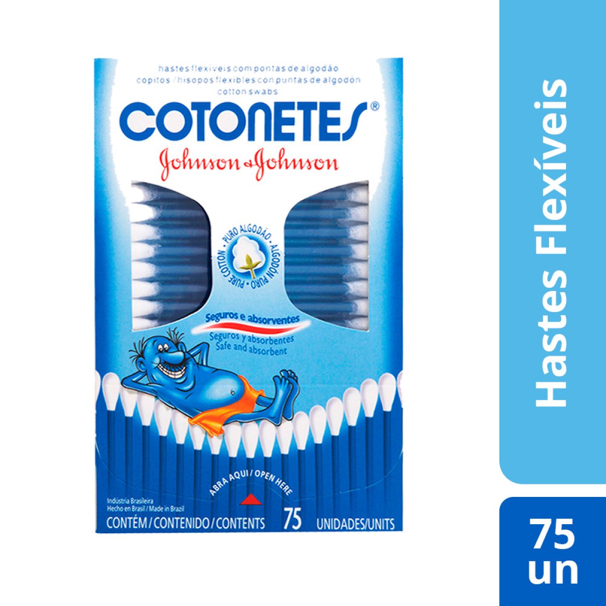 COTONETE JOHNSON & JOHNSON C/75 UNIDADES