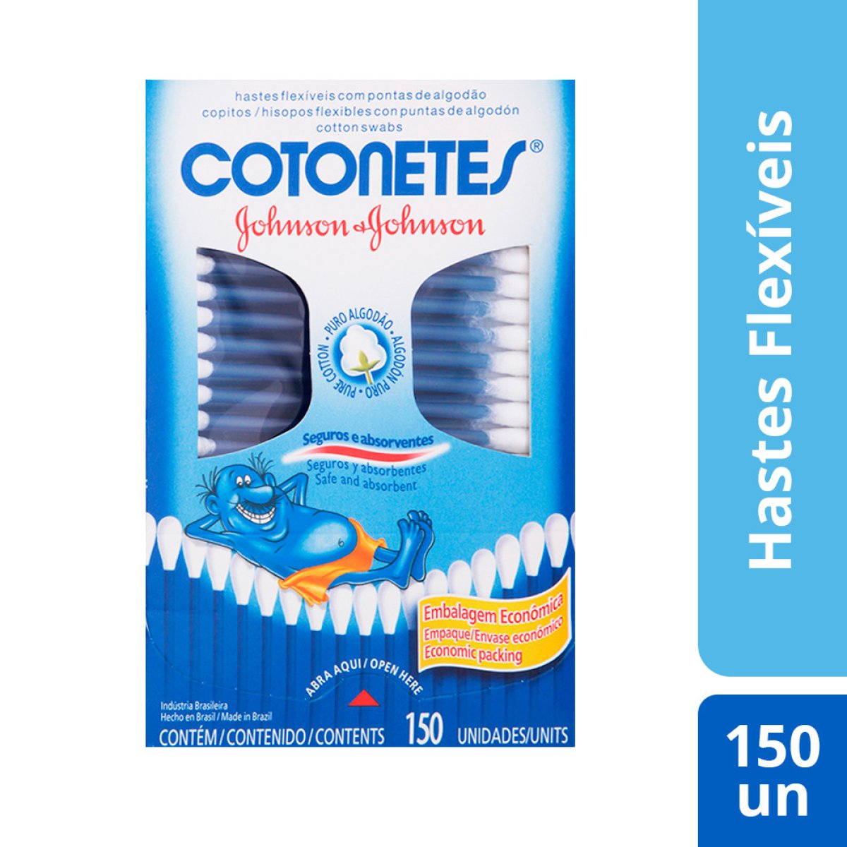 COTONETE JOHNSON & JOHNSON C/150 UNIDADES